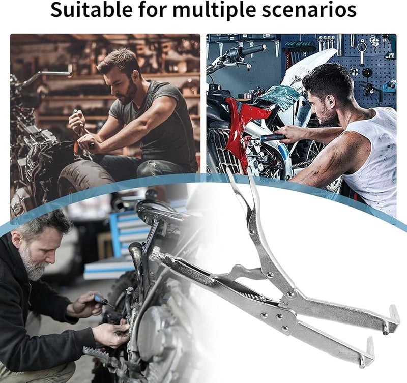 أداة تثبيت القابض للدراجات النارية الثقيلة حامل بكرة دولاب الموازنة لصيانة السيارات - Image 4